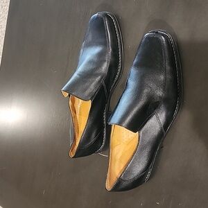 Sandro leather slip on dress shoes
